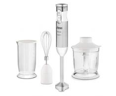 Ufesa BP4572 - Frullatore ad immersione Minipimer, Potenza di 1000 W, 20 Velocità e Funzione turbo, Completo di accessori. BPA Free