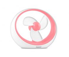 Beper Miro Ventilatore USB con Display, ABS, Rosa