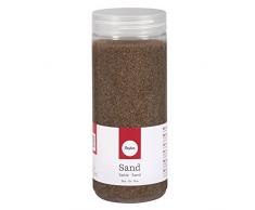 Rayher 39339546 Sabbia, fine, 0,1-0,5 mm, barattolo da 475 ml, caffè