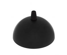 Kit Rosone mezza sfera ø100 h50mm 1 foro - acciaio verniciato nero opaco