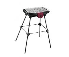Tefal BG90F5 Barbecue Da tavolo Elettrico 2300W Nero, Acciaio inossidabile barbecue e bistecchiera