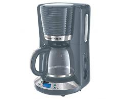 Russell Hobbs Inspire 24393-56 Macchina del caffè Americano, 1100 W, 1.25 Litri, Cromato, Grigio