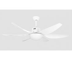 Orbegozo CP 100138 - Ventilatore da soffitto con 6 pale ABS, telecomando, luce LED in tre tonalità, diametro 138 cm, 5 velocità, timer da 1, 4 e 8 ore, potenza 50 W