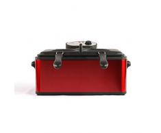 Domoclip - Friggitrice formato maxi, di colore rosso, capienza di 6 l, potenza di 3.000 W, rif. DOC149