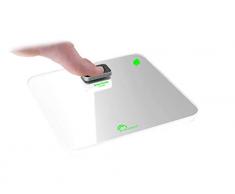 Little Balance Kinétic Premium Bilancia pesapersone Vetro, 180 kg Blanc/Silver