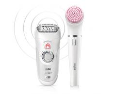 Braun Silk-épil 7 81685706 epilatore Bianco, Argento 40 pinzette