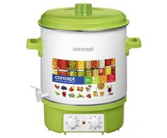 Concept Elettrodomestici ZH0020 einkoch pentola smaltata, con Timer, utilizzabile come il distributore di bibite Dispenser/Distributore di vin brulé, 27 L, 18000 W, 39 x 63 cm