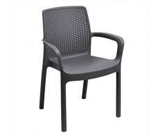 Poltrona Regina Ratt.Antracite