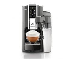 Tchibo 304688, Saeco Cafissimo, Macchina caffè Crema in Capsule, incl. caraffa per Latte da 0,5 L, Serbatoio dellAcqua da 1 L, Argento (Silber), 1850 W, 1.2 Litri, plastica