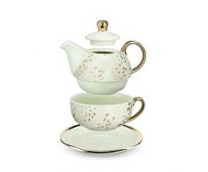 Pinky Up 5857 Addison champagne Dots set da tè, multicolore