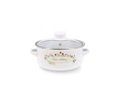 Casseruola 18 cm acciaio smaltato Memory QD