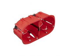 SCATOLA PER APPOGGIO 2 POSTI CLOISON SEGA DIAM 67 MM ALTEZZA 50 MM ROSSO INTERNO 71