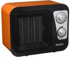 Sogo cal-ss-18285-r – Riscaldamento PTC motivo Radio, 1800 W, colore: arancione