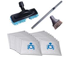 Aspirazione Flau Schi in microfibra per Mop, Aspirapolvere tubo 35 mm, pennello di aspirazione di aspirazione per hartböd.