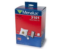 Menalux 3101VP S2 - Confezione risparmio da 15 sacchetti per aspirapolvere Miele S2, con 1 filtro HEPA F 312 e 3 filtri per motore
