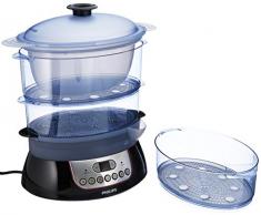 Philips HD9140/91 Vaporiera Plastica/Metallo, Nero, 900 W