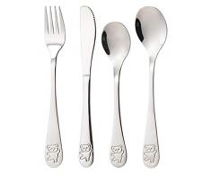 Set di 4 posate in acciaio inox GO piccoli QD