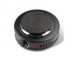 Girmi PE16 Fornello Elettrico, Piastra in Ghisa, Regolazione Temperatura, 500W