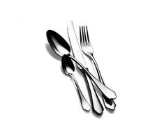 Mepra Dolce Vita - Servizio di posate in acciaio INOX, 41 x 33 x 21,5 cm, colore: Argento
