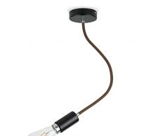 CD Cables-Flexy One, Lampada Sospensione, Pendel Colorato Nero, Flessibile Marrone