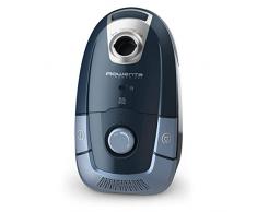 Rowenta Power XXL Aspirapolvere a Traino con Sacco, Contenitore della Polvere 4,5L, Ergonomia Ottimale, Silenzioso, Animal Kit, 450 W, Deep Dive Blue/Aqua