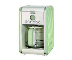 Ariete 1342 Macchina per Caffè Americano, Caraffa in Vetro Temperato, Fino a 12 Tazze, Timer Programmazione 24 Ore, Display LCD, Autospegnimento, 2000 W, Plastica, Verde