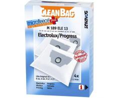 CleanBag M189ELE13 2682241189 - Sacchetti per aspirapolvere, ricambi non originali, compatibili con aspirapolvere Electrolux e Progress (equivalenti agli originali Progress E49)