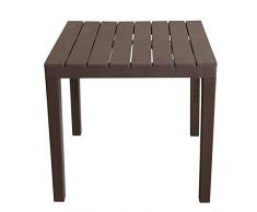 vidaXL Tavolo da Giardino Mocca 78x78x72 cm in Plastica