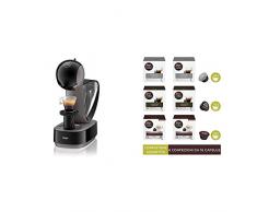 DeLonghi Nescafé Dolce Gusto Infinissima EDG260.G Macchina per Caffè Espresso e altre Bevande Manuale, Black Charcoal + Capsule assortite di caffè intenso