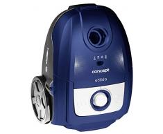 Concept Elettrodomestici VP8076 Aspirapolvere a Traino con Sacco, 700 W, 3 Litri, 66 Decibel, Plastic, Blu