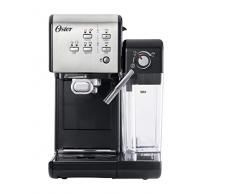 Oster Prima Latte II Macchina Automatica per Caffè 3 in 1 per Caffè Espresso, Cappuccino e Latte Schiumato, 19 bar, Argento