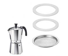 Westmark 2464228E - Set di 2 guarnizioni in silicone e 1 piastra filtro per caffè espresso in acciaio INOX 18/8