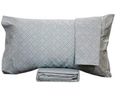 Completo Letto in Percalle 2 Piazze ANDRIA ACQUAMARINA Laura Biagiotti