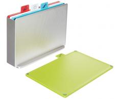 Joseph Joseph Index Tagliere, Colore Argento, Set di 4