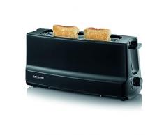 SEVERIN AT 2233 - Tostapane a fessura lunga (1 camera a fessura lunga, 800 W), colore: nero opaco
