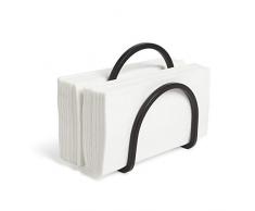 Umbra Squire Portatovaglioli, Acciaio Inox, Nero