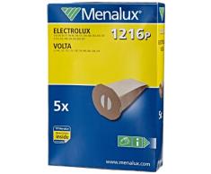 Menalux 1216 P - Sacchetti di carta per modelli aspirapolvere Electrolux e Volta, confezione da 5