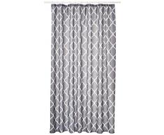 Bisk tenda della doccia Orient con anelli, 180 x 200 cm, grigio