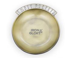 Iron And Glory LK-IAGEP Vassoio portatutto Tascabile – Comodino in Metallo per Cambiare, Chiavi, Monete, Gioielli, Orologi, Auricolari, Zinc