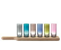 LSA International - Set di 6 bicchieri da liquore LSA Paddle