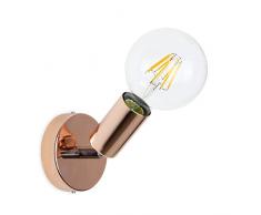 CD Cables-Puntoluce Orientabile, Lampada Da Parete O Soffitto Metallo Ramato