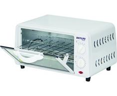 Bastilipo Pisa – Mini forno Tostapane con capacità di 9 L, Griglia Auto Rimovibile, 800 W, colore: bianco