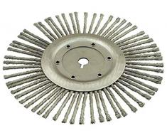 Ratioparts - Spazzola tonda per erbacce, 200 x 20 mm, colore: Argento