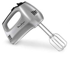 Moulinex Quick Mix - Frullatore impastatore, 6 stampi per biscotti, colore: Argento