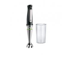 Braun Multiquick, frullatore a immersione, 1000 Watt, con tecnologia ActiveBlade, colore nero/acciaio inox Include bicchiere da 600 ml per mixer e dosatore. Nero