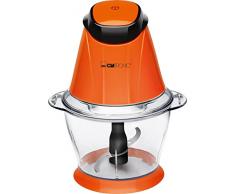 Clatronic MZ 3579 - Tritatutto multiuso, capacità 1 l, funzione tritaghiaccio, 250 W 17,5 cm l x 17,5 cm w x 22 cm h arancione