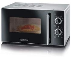 Severin MW 7862 forno a microonde Piano di lavoro Solo microonde 20 L 700 W Nero, Argento