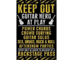 1art1 47958 Fun - Keep Out, Guitar Hero Poster (91 x 61 cm)