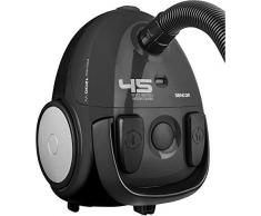 SENCOR SVC45BKEUE3, SVC45BK aspirapolvere Motore Eco da 850w, Adatto per Moquette Pavimento e parquet, Nero