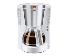 Melitta Look Deluxe Caffettiera a Filtri con Caraffa, 15 Cups, plastica, Bianco